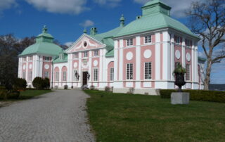 Ållonö Slott efter fasadrenovering