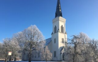 Vånga Kyrka efter fasadrenovering